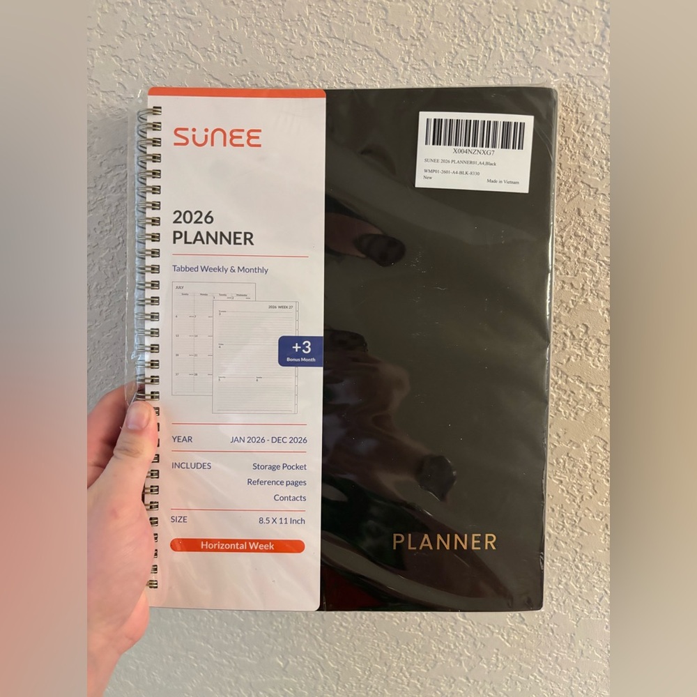 2026 Black Planner - NWT
